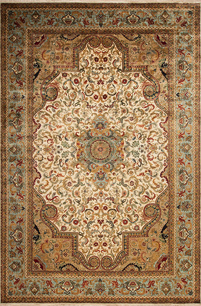 155267 Golden Age <br> Jewel, Ivory/Blue